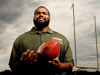 Hire Michael Oher for an event.